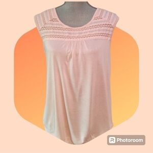 LAUREN CONRAD Pink Sleeveless Top - Size Small
